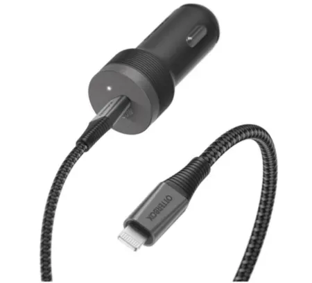 Otterbox 30W Premium Pro Fast Charge Lightning to USB-C Car Charging Kit