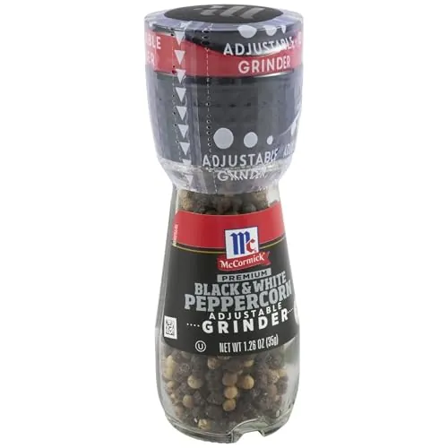McCormick Black & White Peppercorn Adjustable Grinder 1.26-Oz