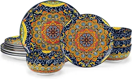 12-Piece vancasso SIMI Series Porcelain Dinnerware Set