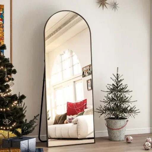 Basics by Wayfair Arched Metal Oversized Full Length Mirror