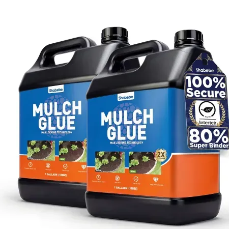 2-Pack 1-Gallon Shabebe Mulch & Rock Glue Landscape Stabilizer