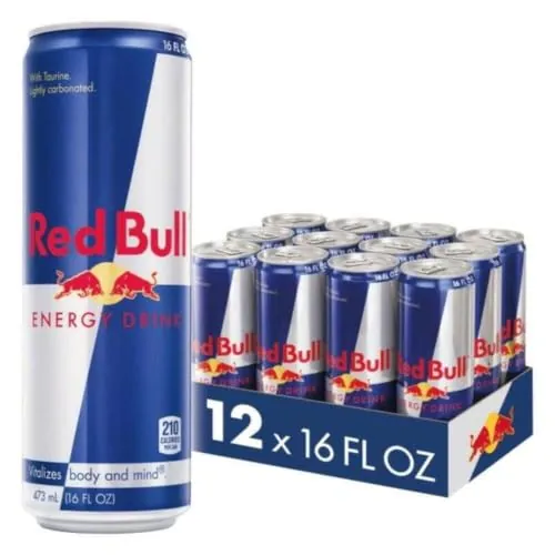 Red Bull Energy Drink, 16 Fl Oz, Pack of 12