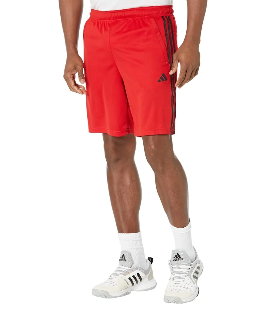 adidas Men's Train Essentials Piqué 3-Stripes Shorts (S only): 1-cent + free shipping w/