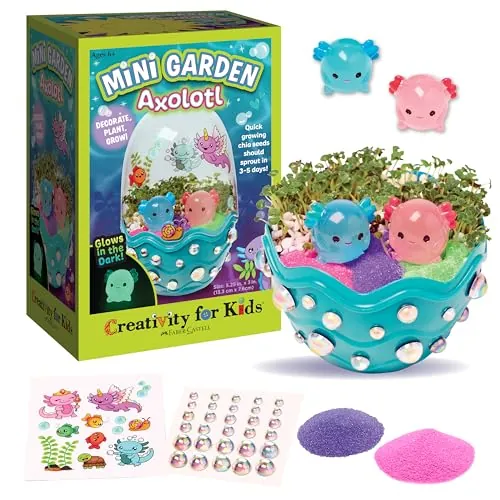 Creativity for Kids Mini Garden Axolotl Terrarium
