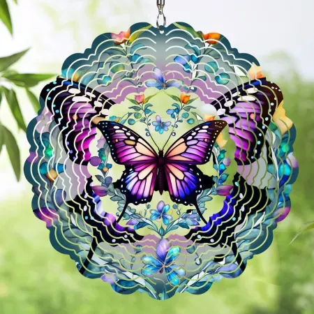 12" PPZHAVG Hanging Butterfly Outdoor Wind Spinner