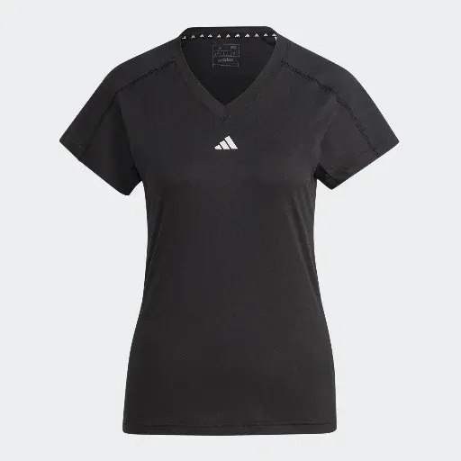 Adidas Women AEROREADY Train Essentials Minimal Branding V-Neck Tee