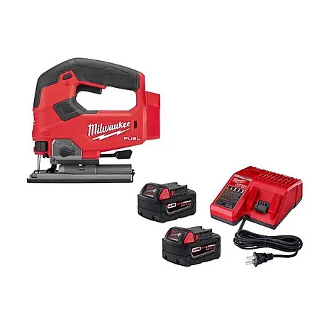 Milwaukee M18 FUEL 18V Brushless Cordless Jig Saw w/ 2 5.0Ah Batteries & Charger