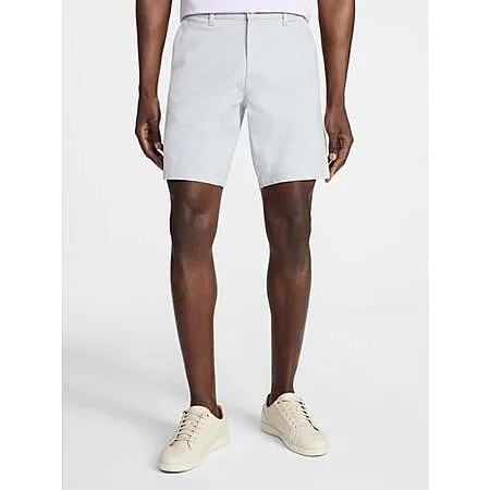 George Men's & Big Men's 9" Modern Fit Flat Front Cotton Shorts (New Concrete)