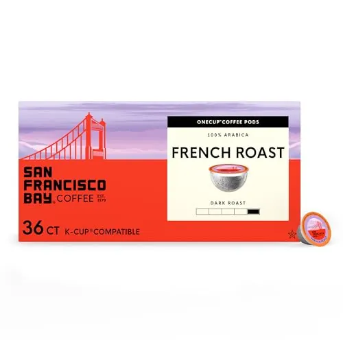 San Francisco Bay French Roast K-Cup Compatible Coffee Pods, 36 Count