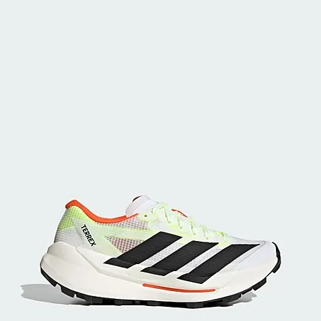 adidas Women's Terrex Agravic TT Trail Running Shoes (White / Black / Orange)