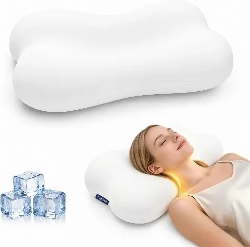 Cervical Cooling Memory Foam Neck Pillow
