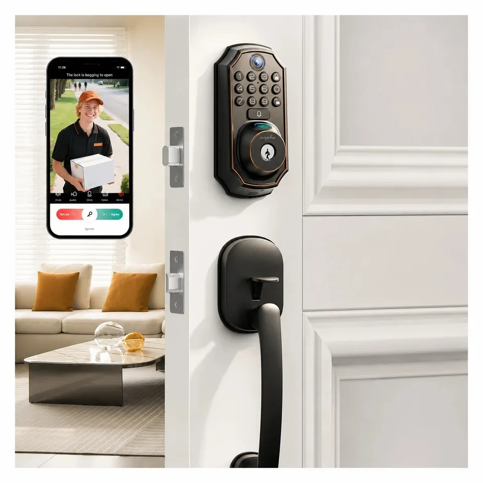 Arpha Wifi Smart Keyless Deadbolt Lock with Camera