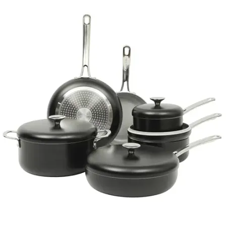 10-Piece Sur La Table Kitchen Essentials Potluck Porch Ceramic Cookware Pots & Pans Set