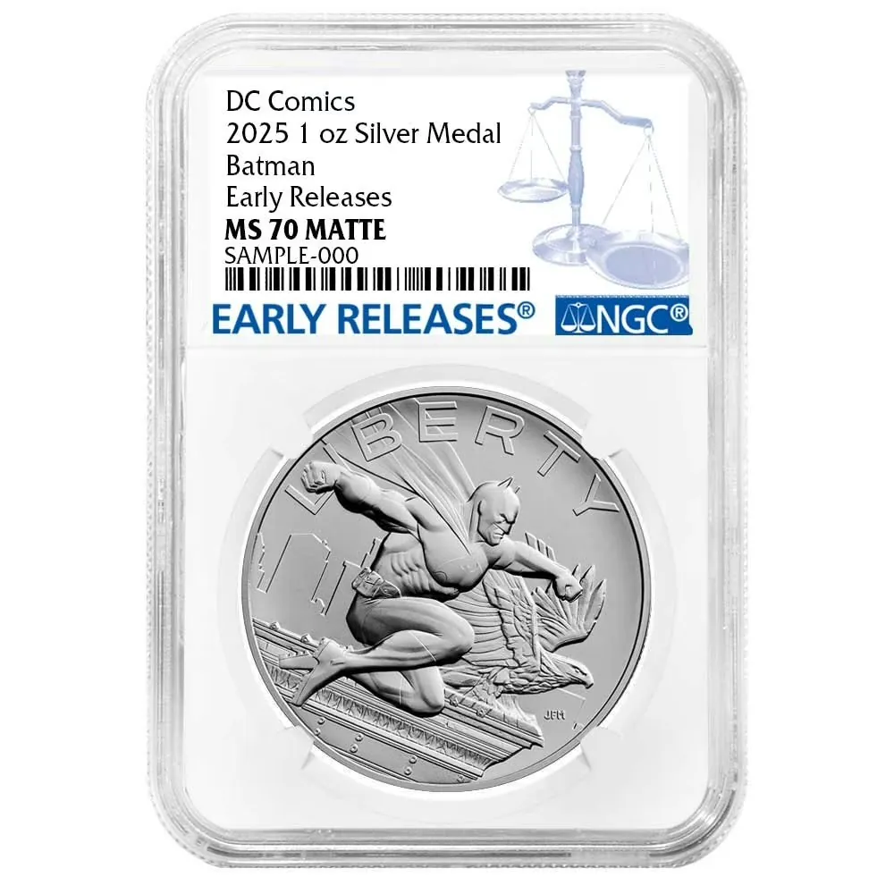 2025 1-oz Batman DC Comics Silver Medal