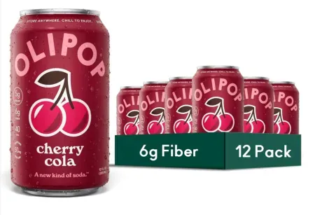 12-Pack OLIPOP Prebiotic Soda Pop (12 oz each)
