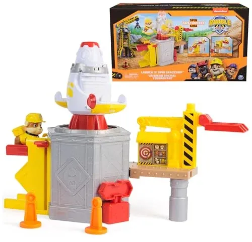 Rubble & Crew Launch & Spin Spaceship Playset