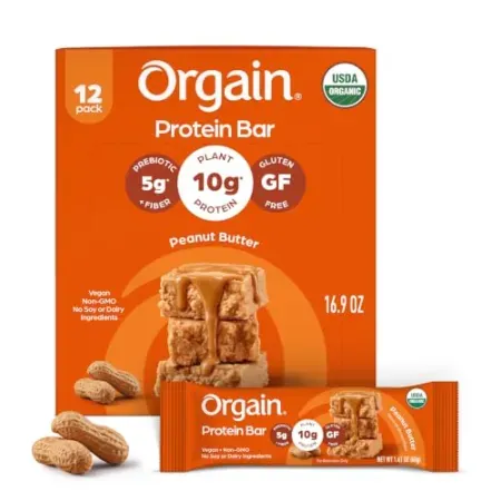12-count Orgain Organic Protein Bars (1.41 oz. Bars)