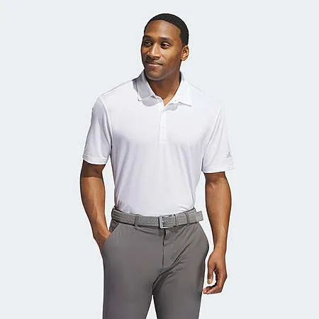 adidas Men's Ultimate365 Solid Golf Polo Shirt (White)