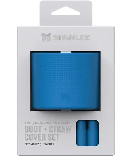 STANLEY Quencher 40oz Boot & Straw Cover Cap Silicone Protector Set – Azure