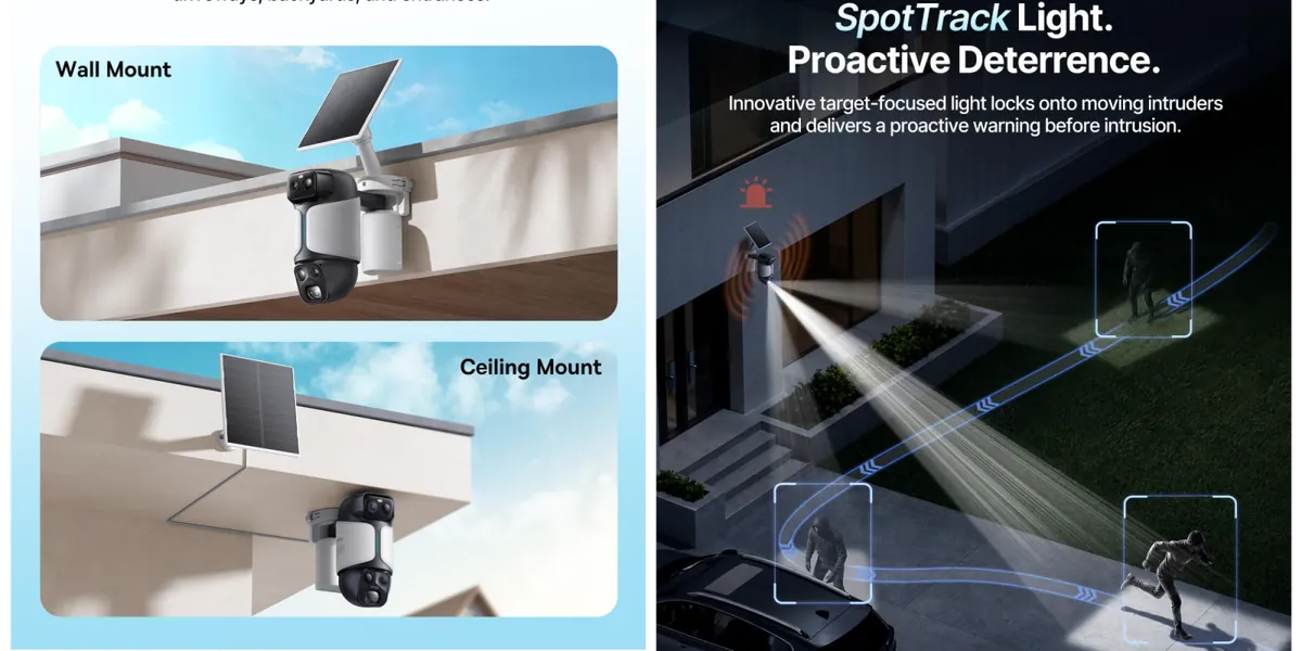 U2 Pro 3K Dual-Lens AI Solar Outdoor Security Camera first discount