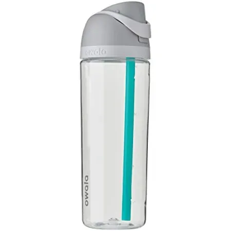 25oz Owala FreeSip Clear Tritan Plastic Water Bottle with Straw