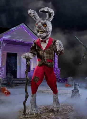 7' Wicked Woods Animated LED Horrifying Hops Halloween Decoration