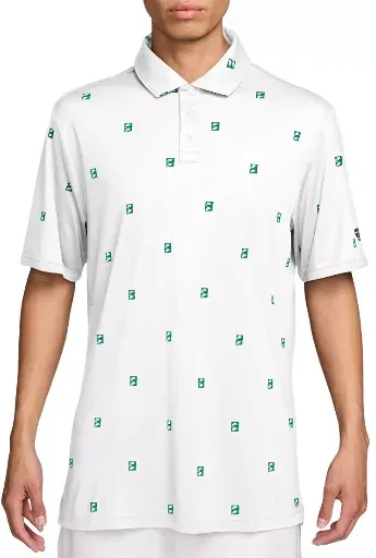 Nike Men's Par Dri-FIT Icon Golf Polo (White/Malachite)