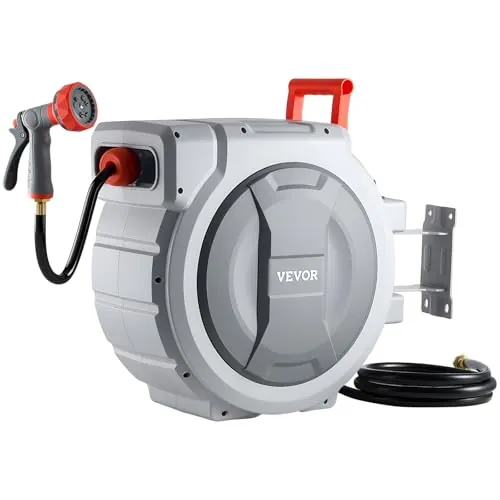 VEVOR Ret retractable Garden Hose Reel 1/2 in x 130 ft