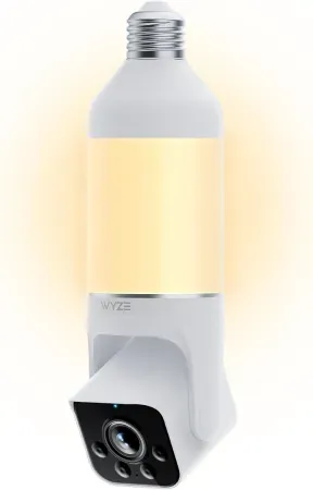 WYZE 2K HD Outdoor Light Bulb Security Camera