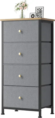 DUMOS Nightstand with 4 Drawers