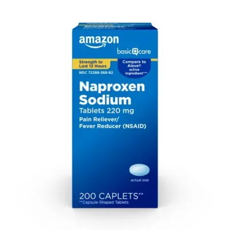 200-Count Amazon Basic Care Naproxen Sodium Tablets (220 mg)