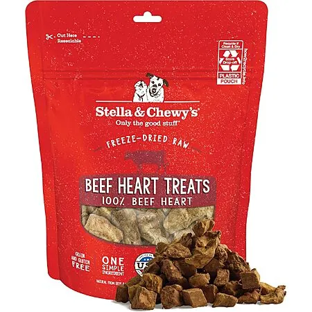 3-Oz Stella & Chewy's Freeze-Dried Raw Single Ingredient Beef Heart Dog Treats