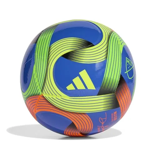 Adidas Size 4 MLS Soccer Ball (Blue/Green/Orange/Yellow/2026 Club)