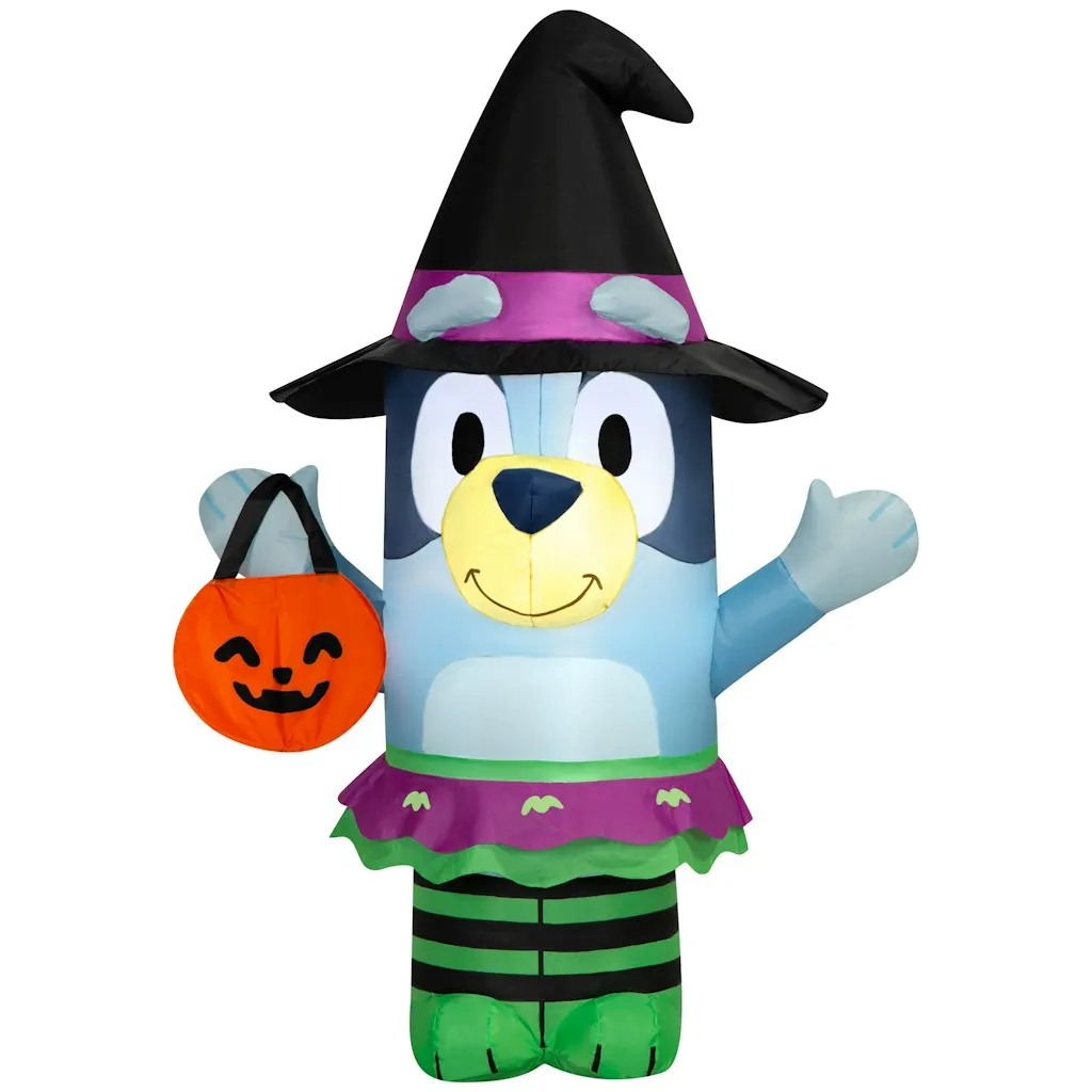 Bluey 3.5-Foot Lighted Witch Halloween Inflatable