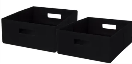 2-Pack Better Homes & Gardens Half-Size Fabric Storage Bin