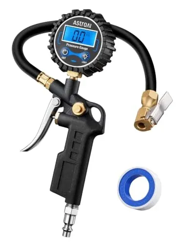 Astroai Digital Tire Pressure Gauge w/ Inflator 3-250 PSI