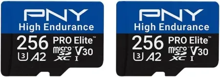 2-Pack PNY 256GB PRO Elite High Endurance microSDXC Flash Memory Card