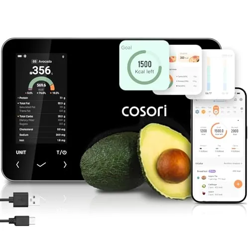 (Resale) Cosori Smart Food Scale with Nutritional Calculator 11lb
