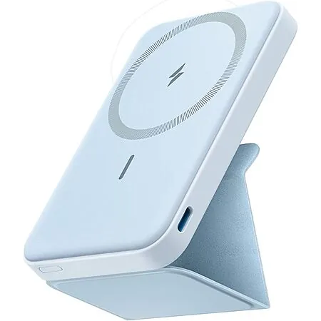 Anker 622 Portable 5,000mAh MagSafe Foldable Power Bank w/ Stand & Side USB-C