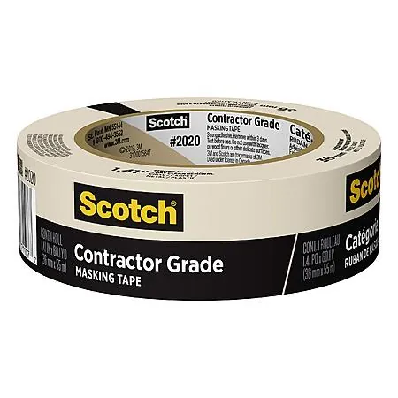 Scotch General Purpose Contractor Grade Masking Tape (1.41'' x 60.1 Yd.)