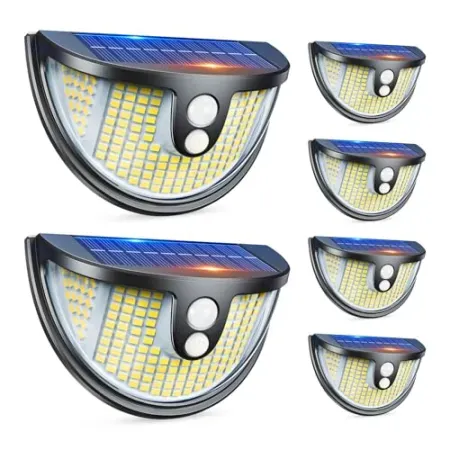 6-Pack BONLION Outdoor Solar Motion Sensor Lights