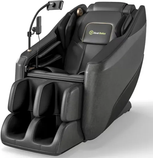 Real Relax Electric Massage Chair with 10 Fixed Rollers