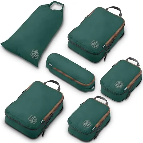TRIPPED Travel Gear Compression Packing Cubes 6-Pack