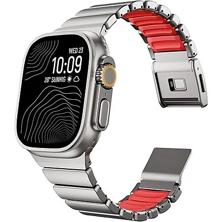 KADES Grade 2 Titanium Silicone Magnetic Band for Apple Watch Ultra (Various)