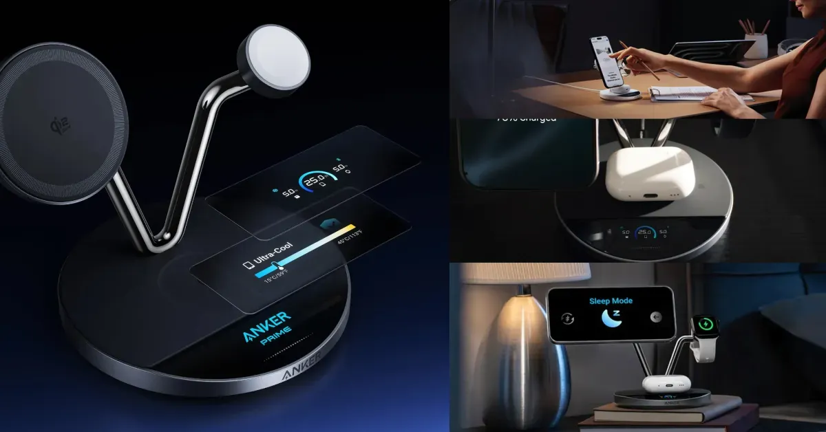 Anker’s 25W 3-in-1 Smart Display Charging Station is iPhone 18 Pro-ready and 40% off