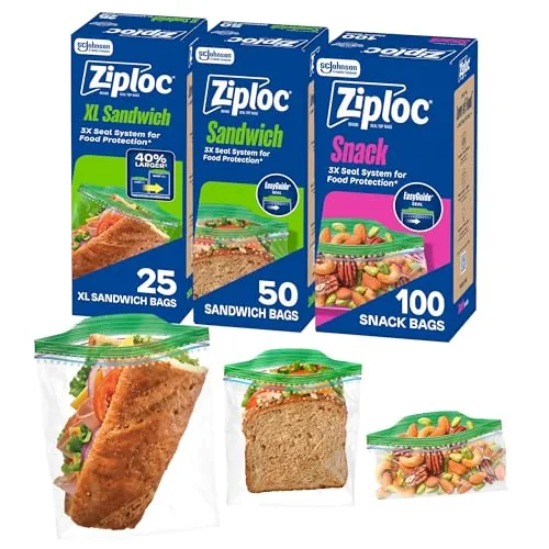 Ziploc Sandwich & Snack Bags 175-Count