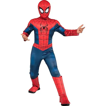 Jazwares Kids Marvel Spider-Man Brand New Day Padded Jumpsuit Costume w/ Mask