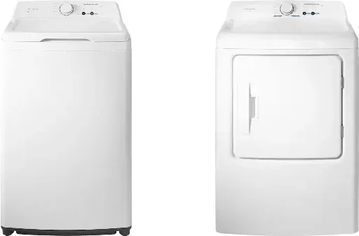Insignia 3.7 Cu. Ft. Top-Load Washer & 6.7 Cu. Ft. Electric Dryer