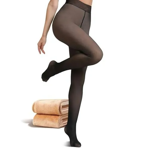 Women's Translucent Fleece Lined Thermal Tights