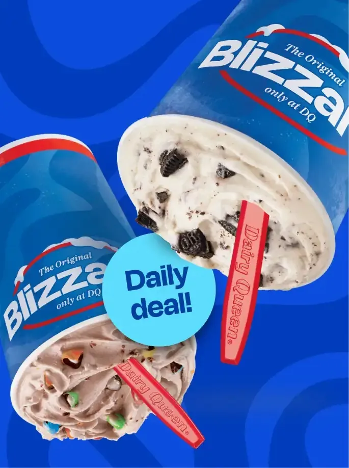 Dairy Queen Blizzards: Buy one get one for 99c + not applicable